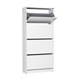 Hanah Home Zapatero Blanco con 4 Cajones
